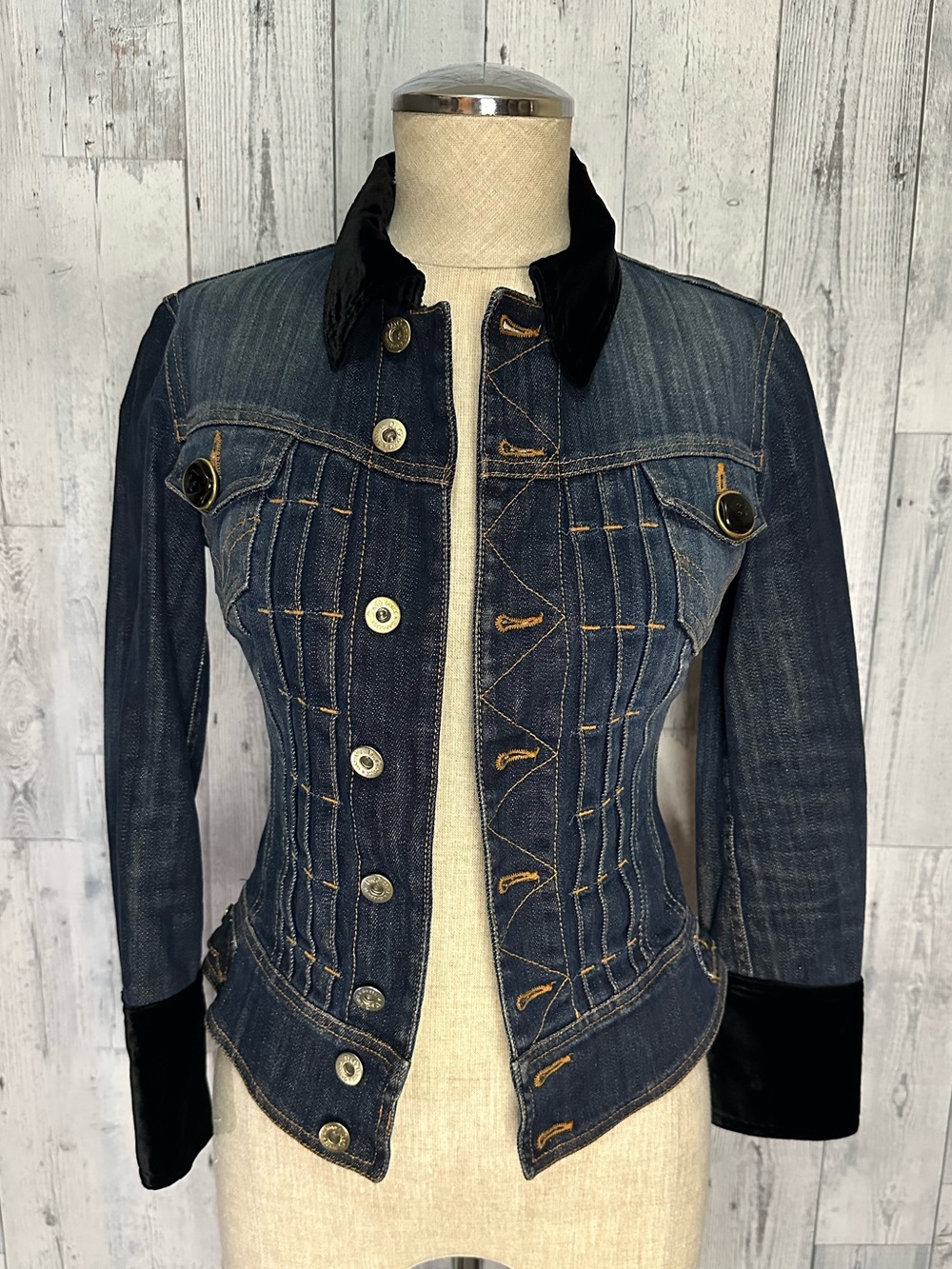D&G limited edition denim with velvet jacket
